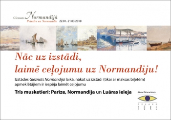 Nāc uz izstādi, laimē ceļojumu uz Normandiju