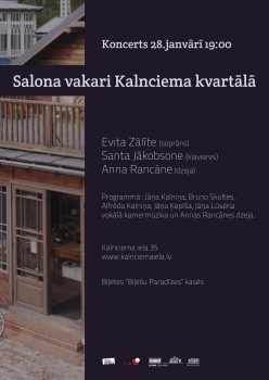 Salona vakari Kalnciema kvartālā